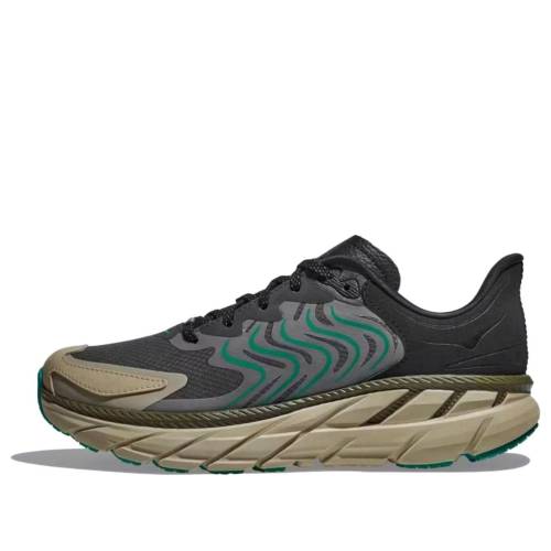 ホカオネオネ 茶色 ブラウン 青色 ブルー 灰色 グレー 黒色 ブラック TEALTH TECH スニーカー メンズ HOKA ONE ONE HOKA ONE CLIFTON LS 1150920-CKB / BROWN BLUE GREY BLACK
