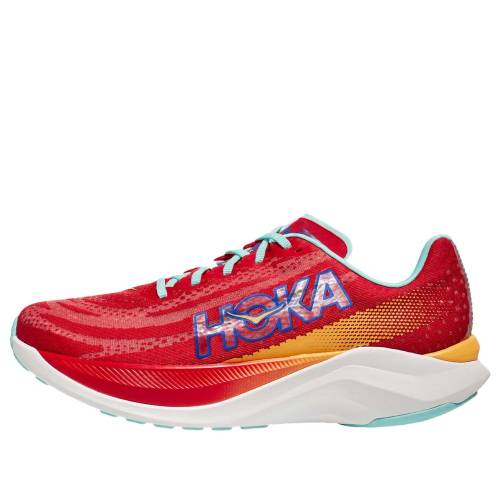 ホカオネオネ 赤 赤いこと 橙 オレンジ色 \u0027CERISE CLOUDLESS\u0027 スニーカー レディース HOKA ONE ONE (WMNS) HOKA ONE MACH X 1141451-CRSCL / RED ORANGE