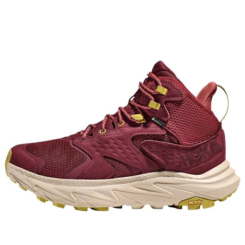 ホカオネオネ ミッド ゴアテックス 赤 レッド 'CABERNET' スニーカー メンズ HOKA ONE ONE HOKA ONE ANACAPA 2 MID GORE-TEX 1141633-COTN / CABERNET RED