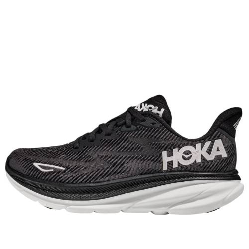 ホカオネオネ 黒色 ブラック 白色 ホワイト BLACK WHITE スニーカー メンズ HOKA ONE ONE HOKA ONE CLIFTON 9 2E WIDE 1132210-BWHT / BLACK WHITE