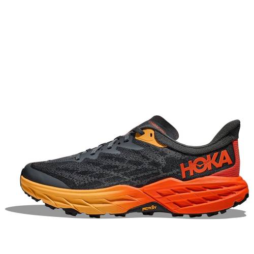 ホカオネオネ 薄墨色 薄墨色 橙 オレンジ色 \u0027GREY SUNSET\u0027 スニーカー メンズ HOKA ONE ONE HOKA ONE SPEEDGOAT 5 WIDE BRIGHT 1123159-CFLM / GREY ORANGE