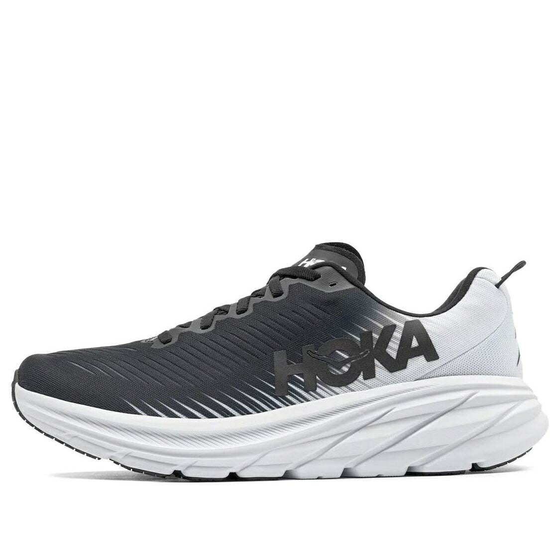 ホカオネオネ 黒いこと 黒いこと 白いこと 白いこと \u0027BLACK WHITE\u0027 スニーカー メンズ HOKA ONE ONE HOKA ONE RINCON 3 1119395-BWHT / BLACK WHITE
