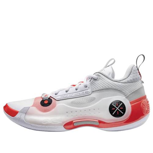 リーニン ウェイド 白いこと 白いこと 赤 赤いこと \u0027OVERTOWN\u0027 スニーカー メンズ LI-NING WAY OF WADE 10 LOW ABAS083-14 / WHITE RED