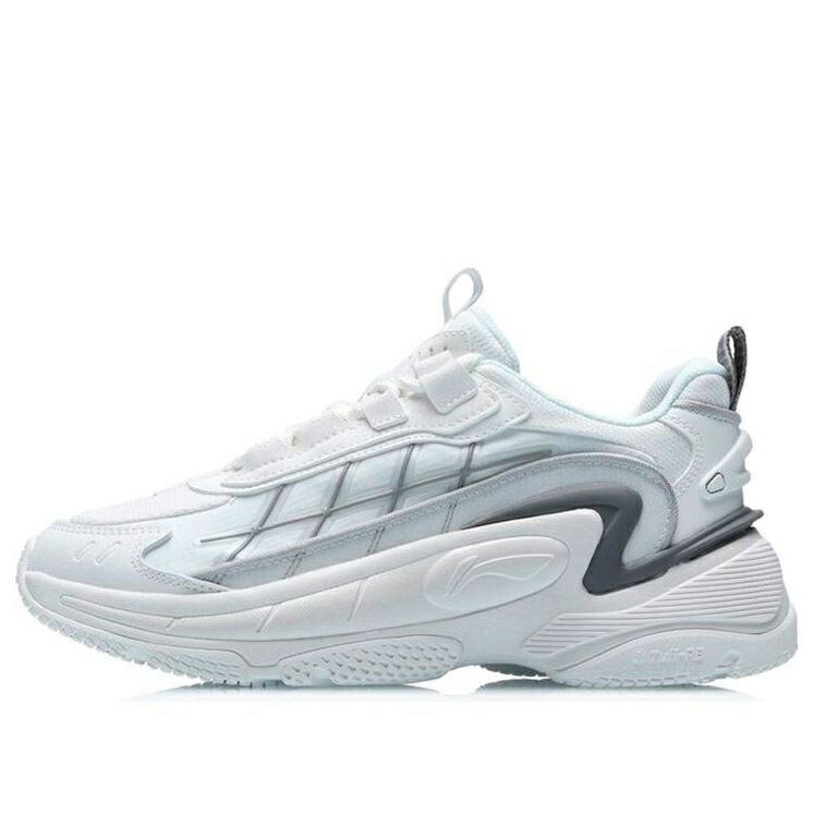 リーニン 薄墨色 薄墨色 白いこと 白いこと \u0027SMOKE WHITE\u0027 スニーカー レディース LI-NING (WMNS) NEBULA M1 AGCR014-3 / GREY WHITE