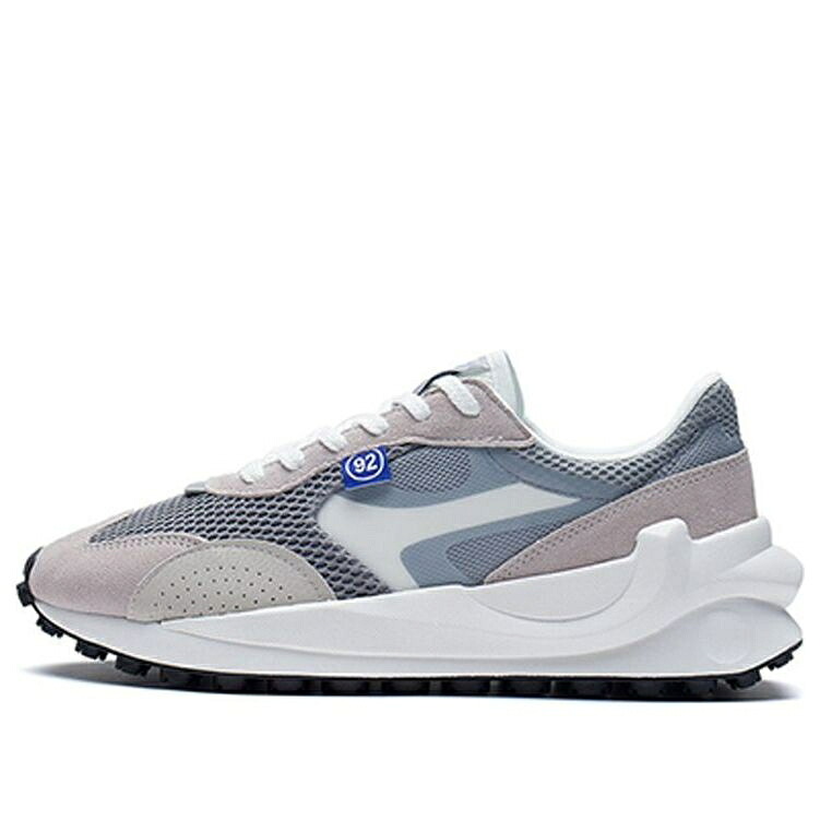 リーニン 薄墨色 薄墨色 青み 青色 白いこと 白いこと \u0027GREY BLUE\u0027 スニーカー メンズ LI-NING ETERNAL 92 LOW AGCS107-1 / GREY BLUE WHITE
