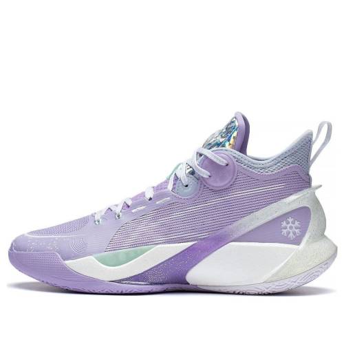 リーニン ウルトラ ミッド 紫 パープル 白色 ホワイト 緑 グリーン 'LIGHT WHITE' スニーカー メンズ LI-NING SONIC 10 ULTRA MID PURPLE ABAS145-6 / PURPLE WHITE GREEN