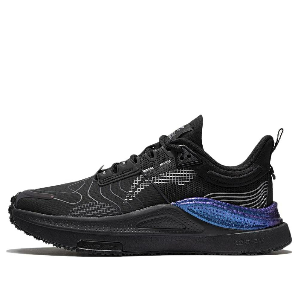 リーニン 青色 ブルー 'BLACK BLUE' スニーカー メンズ LI-NING SPARK AGLS003-3 / BACK BLUE