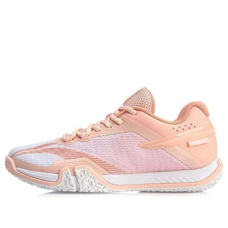 リーニン ともし火 橙 オレンジ色 サクラ色 \u0027ORANGE PINK\u0027 スニーカー レディース LI-NING (WMNS) GROUND FLYING LITE AYTQ022-2 / ORANGE PINK