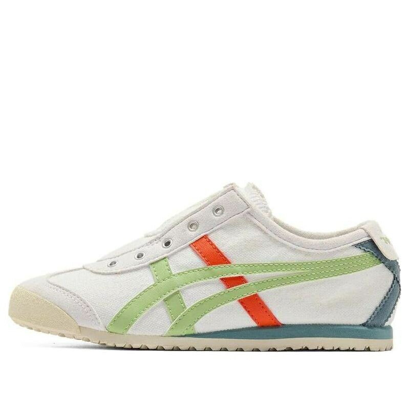 メキシコ スリッポン 白色 ホワイト 翡翠 ジェード オニツカタイガー WHITE JADE ジュニア キッズ ONITSUKA TIGER (PS) ONITSUKA TIGER MEXICO 66 SLIP-ON 1184A085-112 / WHITE JADE ベビー マタニティ スニーカ
