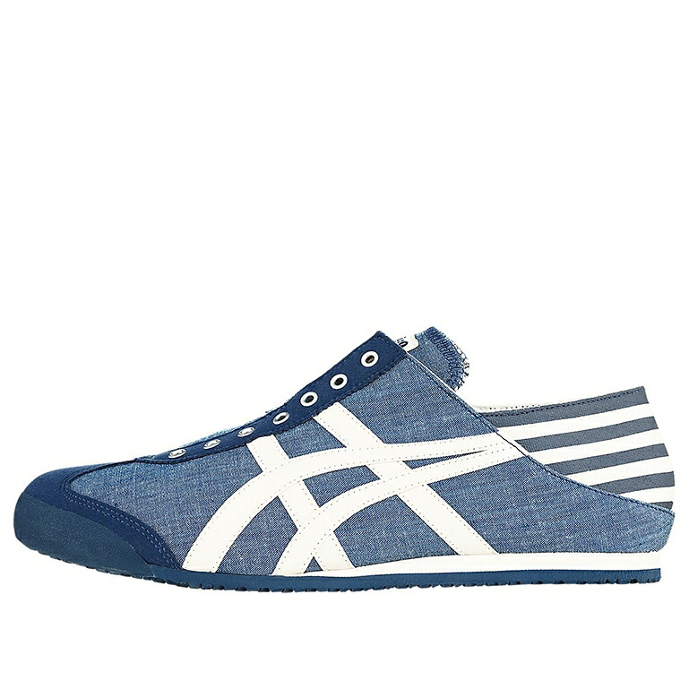 メキシコ合衆国 青味 青み オニツカタイガー \u0027BLUE CHAMBRAY\u0027 スニーカー メンズ ONITSUKA TIGER ONITSUKA TIGER MEXICO 66 PARATY TH342N-4202 / DARK BLUE CREAMWHITE