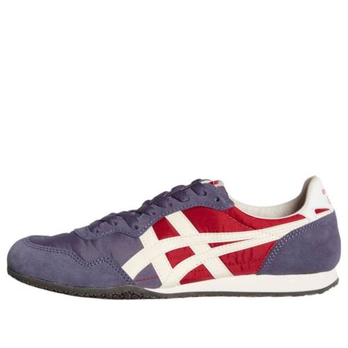 紫 パープル 赤 レッド オニツカタイガー GREYISH CREAM スニーカー メンズ ONITSUKA TIGER ONITSUKA TIGER SERRANO PURPLE 1183B400-501 / PURPLE RED