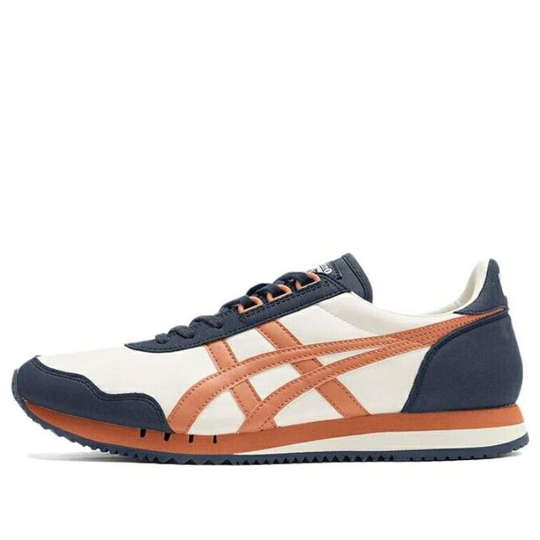 スニーカー 運動靴 紺色 ネイビー 白色 ホワイト 橙 オレンジ オニツカタイガー WHITE ORANGE スニーカー メンズ ONITSUKA TIGER ONITSUKA TIGER DUALIO MARATHON RUNNING SHOES NAVY 1183B545-101 / WHITE NAVY ORANGE