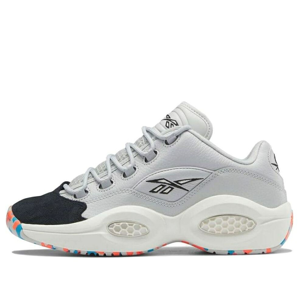 リーボック クエスチョン ピュア 灰色 グレー コア 黒色 ブラック 'REC CENTER' スニーカー メンズ REEBOK QUESTION LOW HR1052 / PURE GREY 2 CHALK CORE BLACK