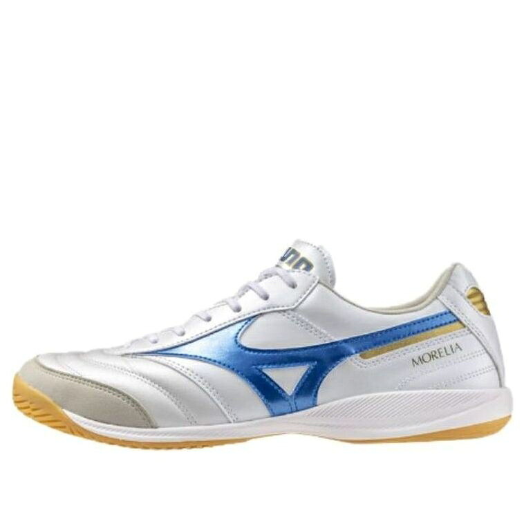 ミズノ エリート レーザー 白色 ホワイト 青色 ブルー 'WHITE BLUE' スニーカー メンズ MIZUNO MORELIA SALA ELITE IN LASER Q1GA241225 / WHITE LASER BLUE|スニケス