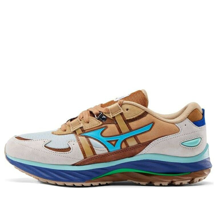 ミズノ ウェーブ ウェイブ ベージュ 青色 ブルー 茶色 ブラウン 'DIGAWEL' スニーカー メンズ MIZUNO WAVE RIDER B D1GD230501 / BEIGE BLUE BROWN｜スニケス 37,440円