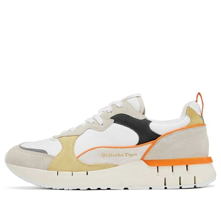 スニーカー 運動靴 白色 ホワイト 黄色 イエロー ベージュ 黒色 ブラック オニツカタイガー 'BEIGE BLACK' スニーカー メンズ ONITSUKA TIGER ONITSUKA TIGER BRAVON SHOES WHITE YELLOW 1183C038-100 / BEIGE WHITE YELL｜スニケス 43,600円