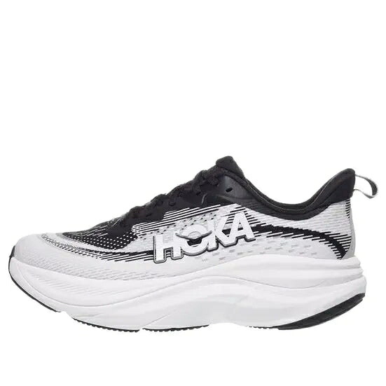 ホカオネオネ 黒色 ブラック 白色 ホワイト 'BLACK WHITE' スニーカー レディース HOKA ONE ONE (WMNS) HOKA ONE SKYFLOW 1155113-BWHT / BLACK WHITE