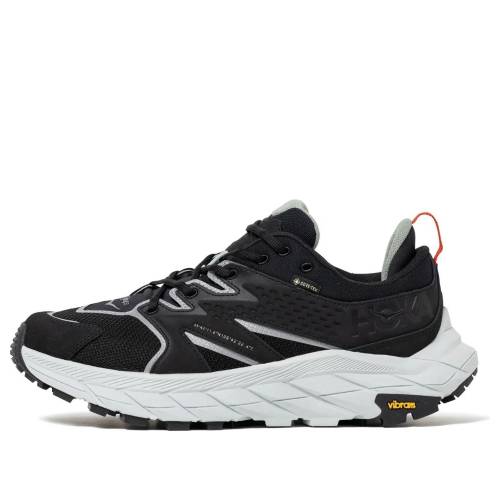 ホカオネオネ ダブルタップス ゴアテックス 黒色 ブラック 灰色 グレー JET BLACK スニーカー メンズ HOKA ONE ONE HOKA ONE X WTAPS ANACAPA LOW GORE-TEX 1155397-JTB / JET BLACK GLACIER GREY