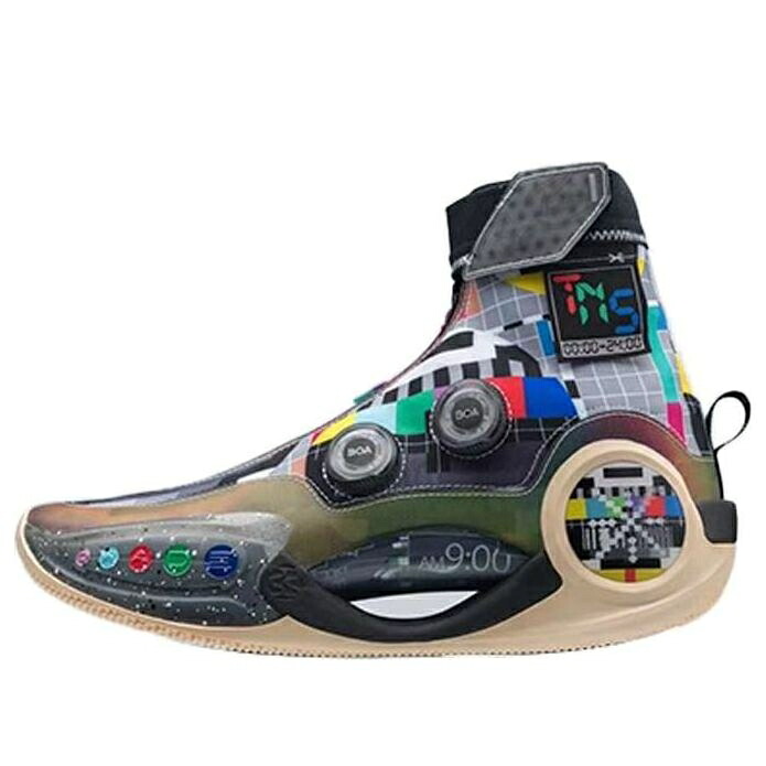 リーニン ウェイド 黒いこと 黒いこと ベージュ \u0027TEAM SLEEP\u0027 スニーカー メンズ LI-NING WAY OF WADE 9 INFINITY NO ABER003-2 / BLACK MULTI COLOR BEIGE