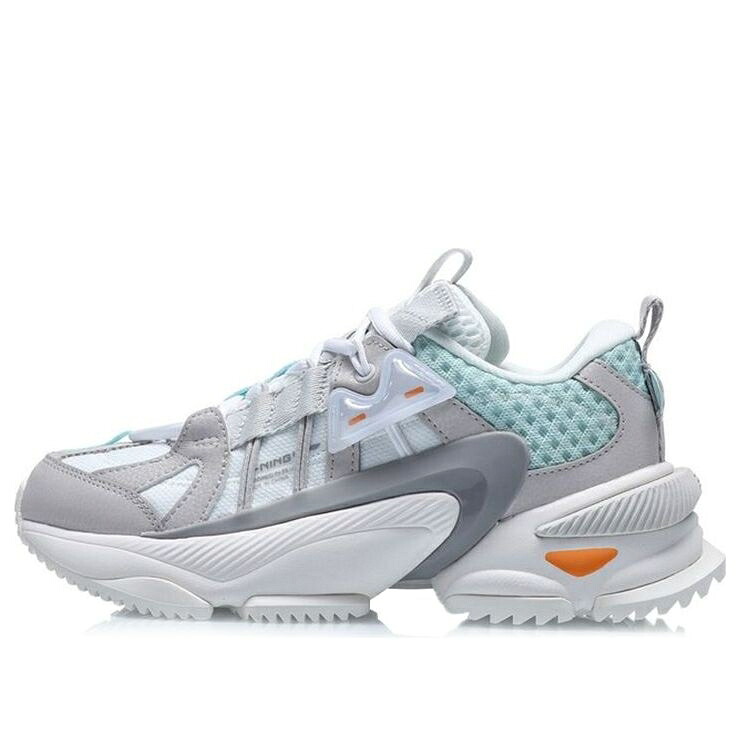 リーニン 薄墨色 薄墨色 白いこと 白いこと \u0027GREY WHITE\u0027 スニーカー レディース LI-NING (WMNS) NEBULA M1 AGCQ244-1 / GREY WHITE
