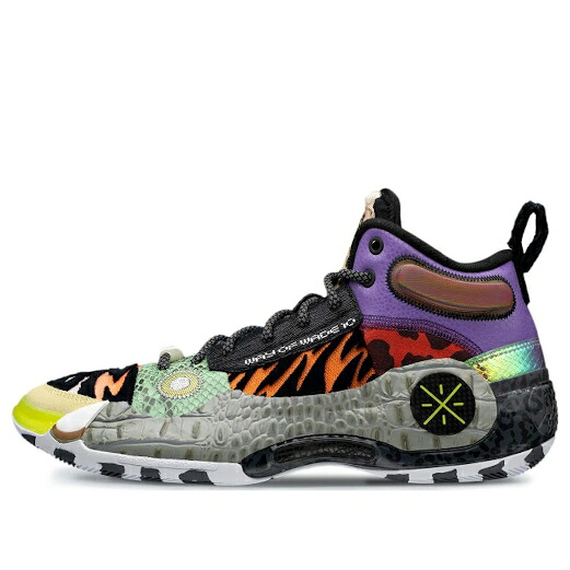リーニン ウェイド 黒いこと 黒いこと 紫 パープル 橙 オレンジ色 \u0027ZOO\u0027 スニーカー メンズ LI-NING WAY OF WADE 10 ABAS075-3 / BLACK PURPLE ORANGE