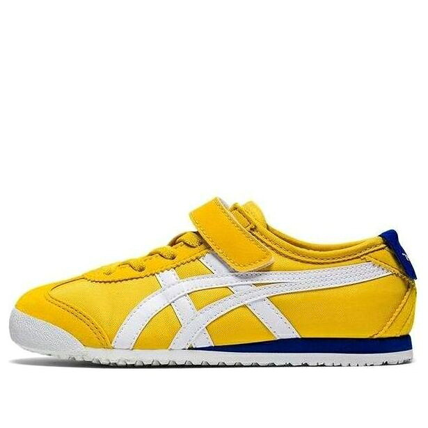 メキシコ 青色 ブルー 黄色 イエロー 白色 ホワイト オニツカタイガー 'YELLOW WHITE' ジュニア キッズ ONITSUKA TIGER (PS) ONITSUKA TIGER MEXICO 66 BLUE 1184A161-750 / YELLOW WHITE ベビー マタニティ スニー|スニケス