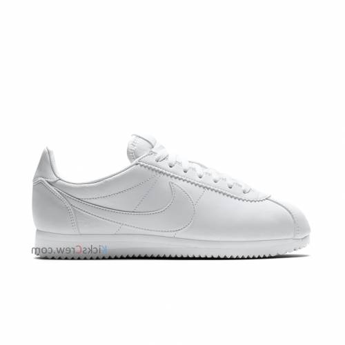 ナイキ レディース 古典派音楽 コルテッツ 革 白 白 クラシックコルテッツ スニーカー Nike Womens Wmns Leather Marathon Running Shoes Sneakers Triple White Ice Org Br