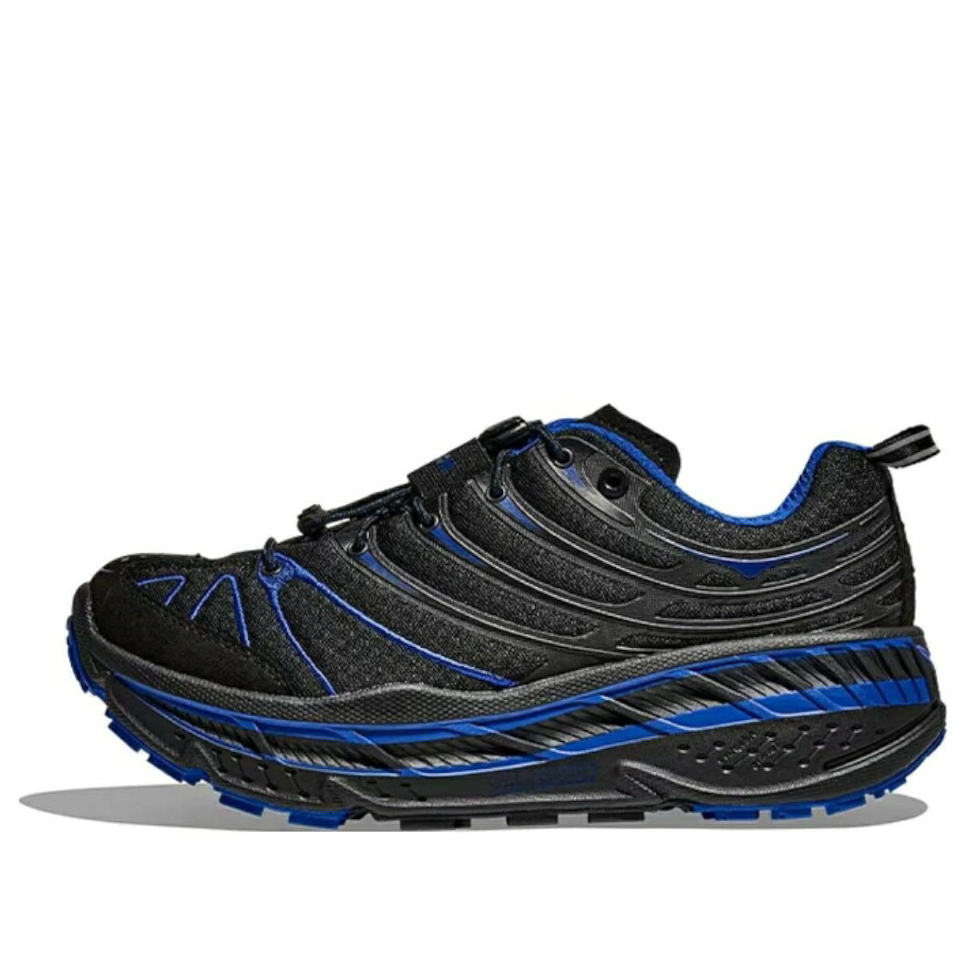 ホカオネオネ 黒いこと 黒いこと 青み 青色 \u0027BLACK BLUE\u0027 スニーカー メンズ HOKA ONE ONE HOKA ONE STINSON EVO 1155350-BLTR / BLACK BLUE