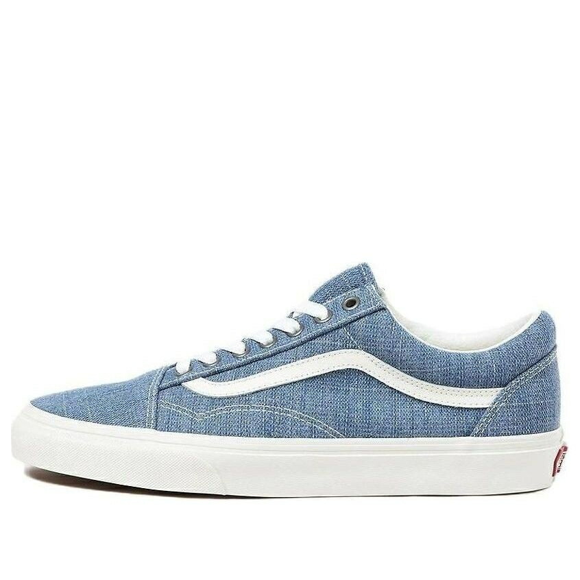 ヴァンズ バンズ デニム 青色 ブルー 白色 ホワイト オールドスクール 'THREADED BLUE' スニーカー メンズ VANS OLD SKOOL DENIM VN000CR5Y6Z / BLUE WHITE