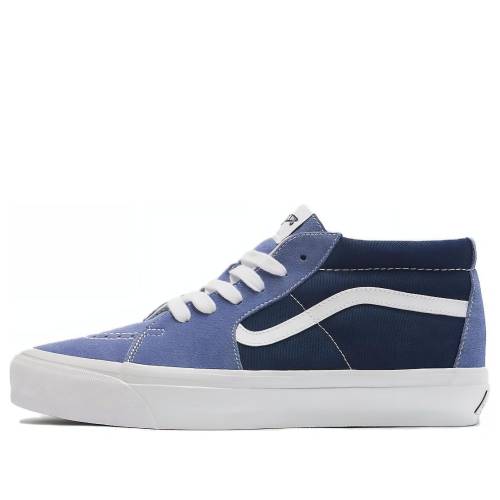 ヴァンズ バンズ 割り増し金 スニーカー 運動すること靴 青み 青色 白いこと 白いこと \u0027BLUE WHITE\u0027 スニーカー メンズ VANS PREMIUM SK8-MID 83 SHOES VN000CQQDWR / BLUE WHITE