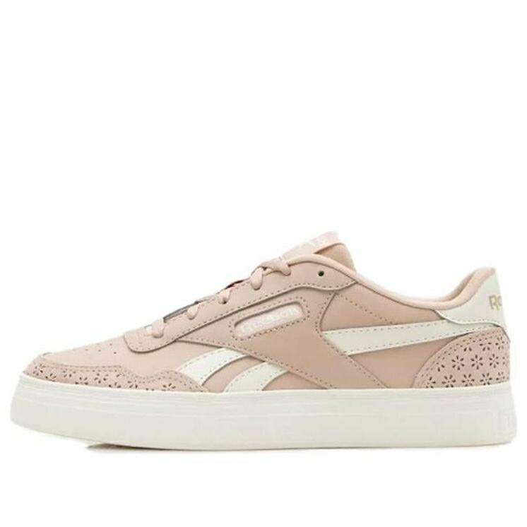 リーボック 厚地の外套 ベージュ サクラ色 \u0027BEIGE\u0027 スニーカー レディース REEBOK (WMNS) SNEAKERSY COURT ADVANCE 100074335 / BEIGE PINK