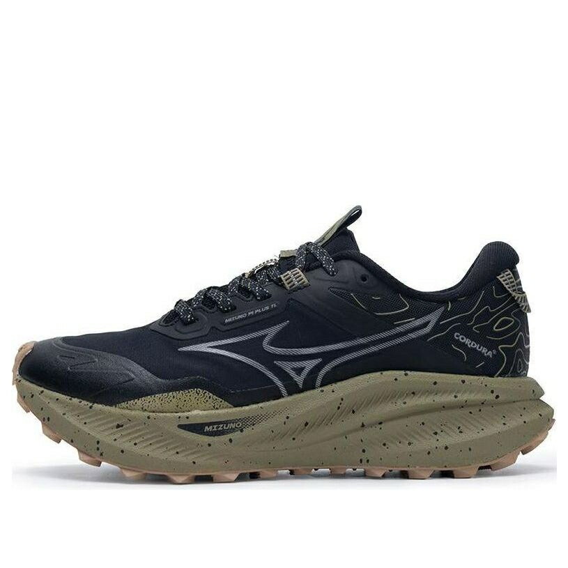 ミズノ ウェーブ ウェイブ 黒色 ブラック カーキ BLACK KHAKI スニーカー メンズ MIZUNO WAVE SOLAR V2 D1GH241803 / BLACK KHAKI