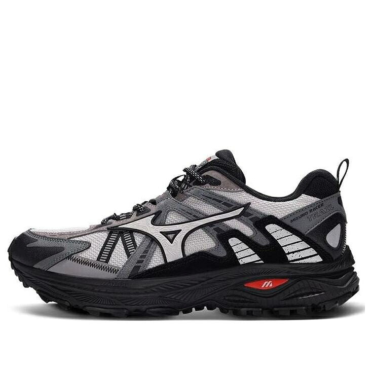 ミズノ 灰色 グレー 赤 レッド 黒色 ブラック 'GREY BLACK' スニーカー メンズ MIZUNO RACER TRAIL D1GH223804 / GREY RED BLACK|スニケス