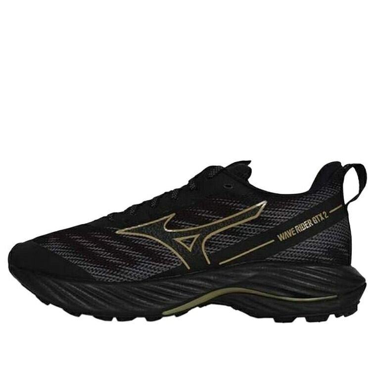 ミズノ ウェーブ ウェイブ 黒色 ブラック ゴールド 'BLACK GOLD' スニーカー メンズ MIZUNO WAVE RIDER GTX 2 J1GC248001 / BLACK GOLD|スニケス