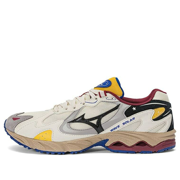 ミズノ ウェーブ ウェイブ 黄色 イエロー 白色 ホワイト 黒色 ブラック 'WHITE BLACK' スニーカー メンズ MIZUNO WAVE RIDER LOW YELLOW D1GH222307 / WHITE YELLOW BLACK｜スニケス