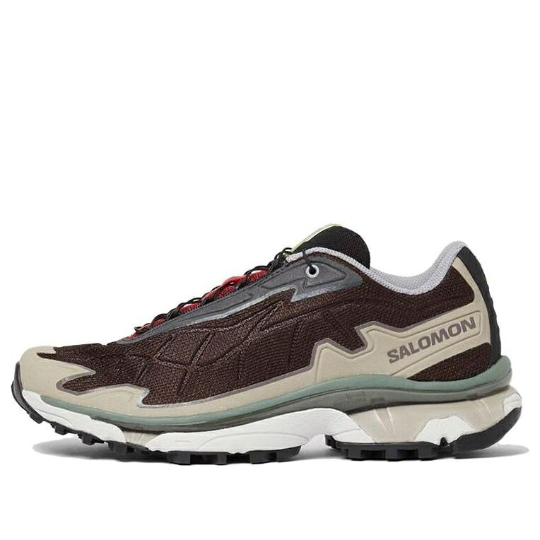 サロモン 黒色 ブラック 赤 レッド 'BLACK COFFEE' スニーカー メンズ SALOMON XT-SLATE ADVANCED X WOOD 472563 / BLACK COFFEE BIKING RED QUIET