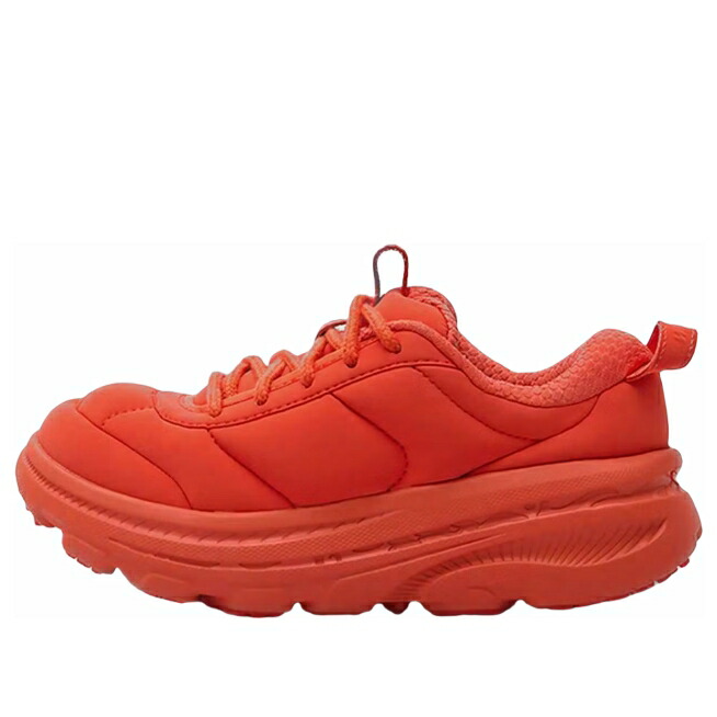 ホカオネオネ 赤 レッド POINCIANA スニーカー メンズ HOKA ONE ONE HOKA ONE X MARNI BONDI B3LS 1170631-PNCN / POINCIANA RED