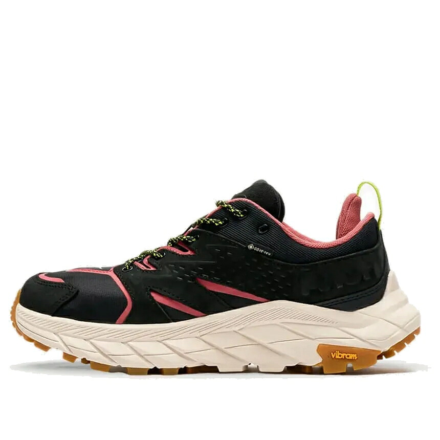 ホカオネオネ ゴアテックス 黒いこと 黒いこと サクラ色 \u0027BLACK PINK\u0027 スニーカー メンズ HOKA ONE ONE HOKA ONE ANACAPA LOW GORE-TEX 1136670-BCKCL / BLACK PINK
