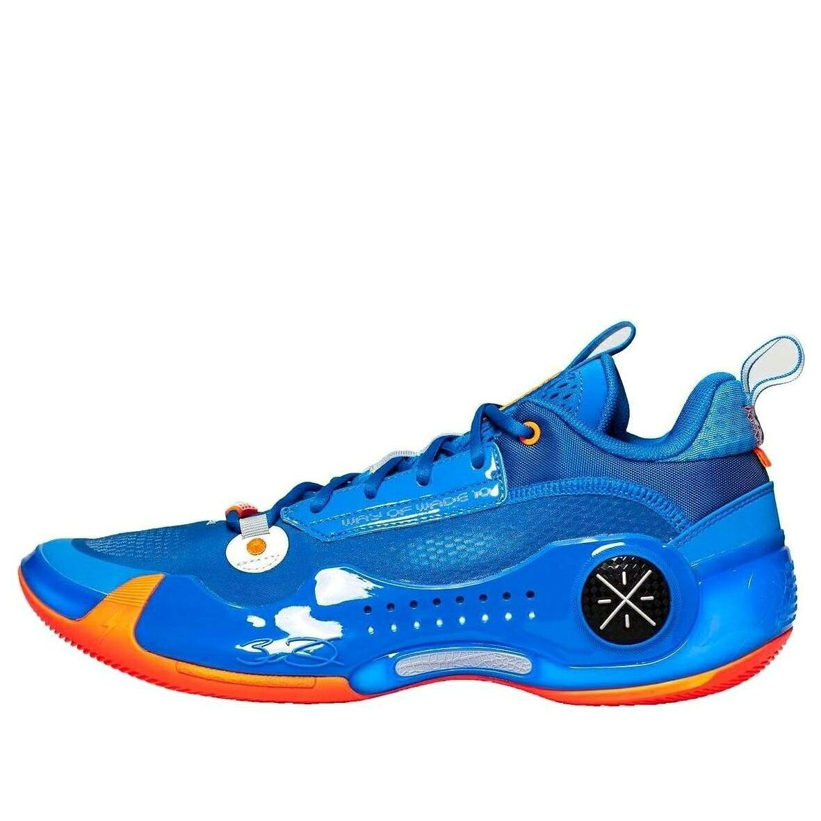 リーニン ウェイド 青味 青味 橙 オレンジ色 \u0027DRAFT BLUE\u0027 スニーカー メンズ LI-NING WAY OF WADE 10 LOW DAY ABAS083-35 / BLUE ORANGE
