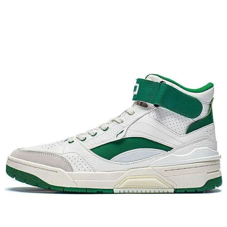 リーニン ハイ 白色 ホワイト 緑 グリーン 'WHITE GREEN' スニーカー メンズ LI-NING RSR 101 HIGH ABCS085-3 / WHITE GREEN