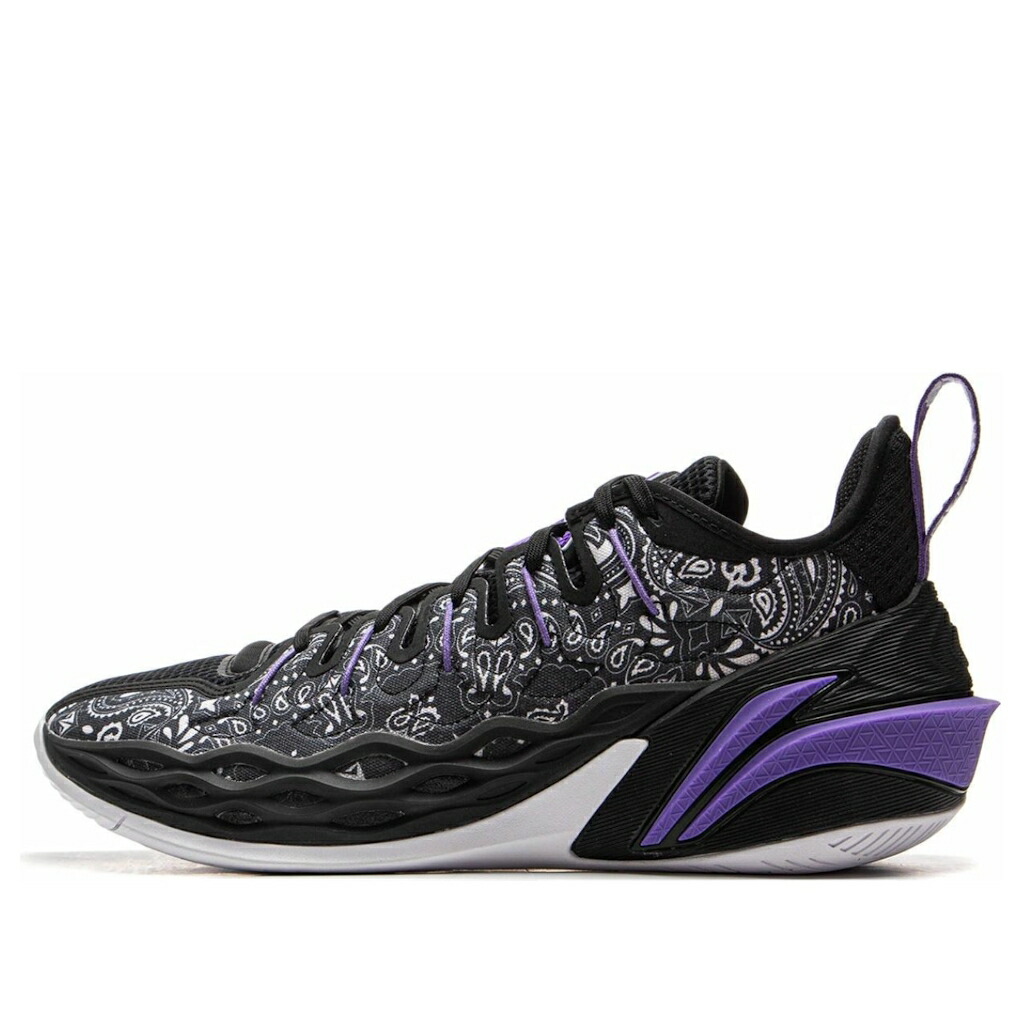 リーニン バトラー 黒色 ブラック 紫 パープル 'BLACK PURPLE' スニーカー メンズ LI-NING JIMMY BUTLER BUCKETS ABAV023-10 / BLACK PURPLE