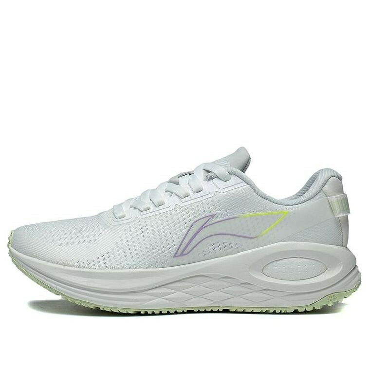 リーニン 白色 ホワイト 緑 グリーン WHITE スニーカー レディース LI-NING (WMNS) FURIOUS RIDER 6 ESSENTIAL ARZS004-19 / WHITE GREEN