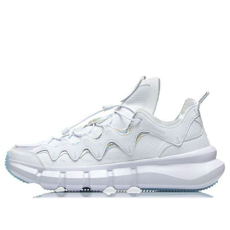 リーニン ライト 白色 ホワイト 銀色 シルバー 2.3 WHITE SILVER スニーカー メンズ LI-NING ESSENCE LITE AGBR051-2 / WHITE SILVER