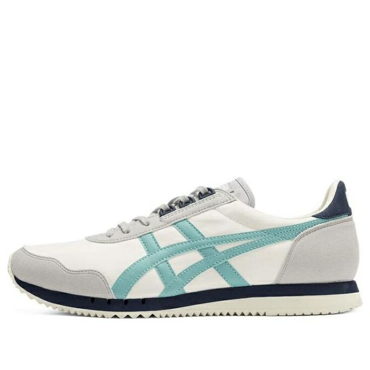 スニーカー 運動すること靴 白いこと 白いこと 薄墨色 薄墨色 オニツカタイガー \u0027CREAM AQUA\u0027 スニーカー メンズ ONITSUKA TIGER ONITSUKA TIGER DUALIO MARATHON RUNNING SHOES WHITE GREY 1183B545-203 /