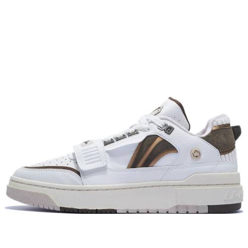リーニン 洟垂れ小僧 白いこと 白いこと 赤銅色 赤銅色 \u0027WHITE BROWN\u0027 スニーカー メンズ LI-NING BADFIVE ROOKIE ABCS027-19 / WHITE BROWN
