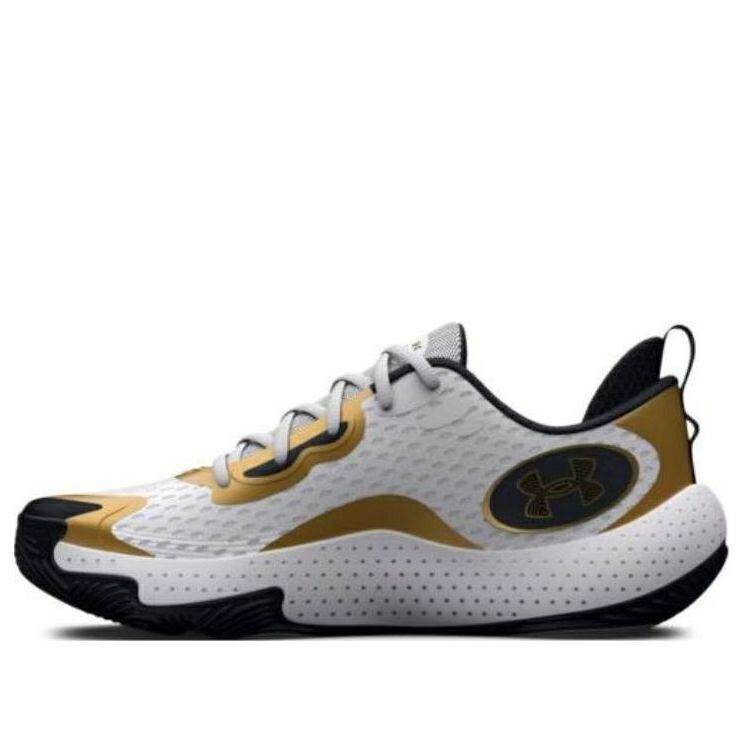 黒いこと 黒いこと 白いこと 白いこと ゴールド アンダーアーマー \u0027WHITE GOLD\u0027 スニーカー メンズ UNDER ARMOUR UNDER ARMOUR SPAWN 5 BLACK 3026285-101 / WHITE BLACK GOLD