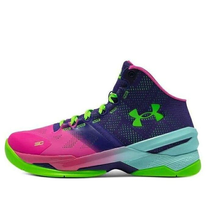 カリー ピンク 紫 パープル 青色 ブルー アンダーアーマー 'NORTHERN LIGHTS' ジュニア キッズ UNDER ARMOUR (GS) UNDER ARMOUR CURRY 2 RETRO 2022 3026053-600 / PINK PURPLE BLUE ベビー マタニティ スニーカー 27,690円