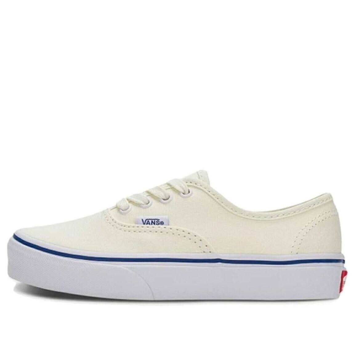 ヴァンズ バンズ オーセンティック スケート スニーカー 運動靴 白色 ホワイト 青色 ブルー 'WHITE BLUE' ジュニア キッズ VANS (GS) AUTHENTIC SKATE SHOES VN000WWXC32 / WHITE BLUE ベビー マタニティ ス