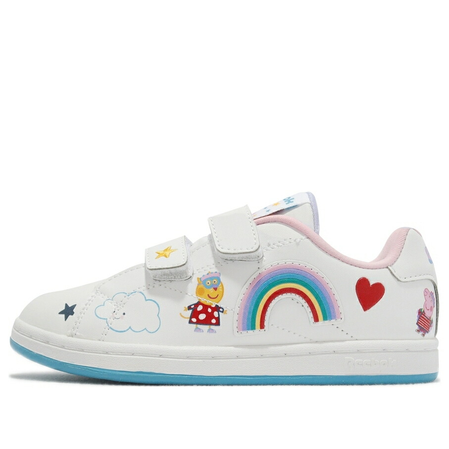 リーボック 白色 ホワイト 2.0 'SUZY TEDDY' ジュニア キッズ REEBOK (PS) PEPPA PIG X ROYAL COMPLETE CLN 2V SHEEP, CANDY CAT AND GZ6488 / WHITE ベビー マタニティ スニーカー