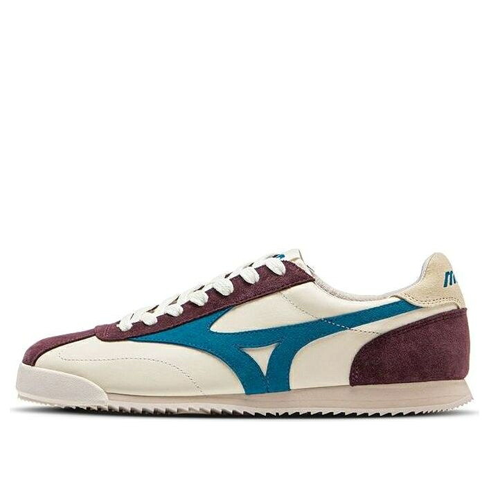 ミズノ クリーム ワイン色 バーガンディー 'BURGUNDY TEAL' スニーカー メンズ MIZUNO LG 60S D1GH230306 / CREAM BURGUNDY TEAL